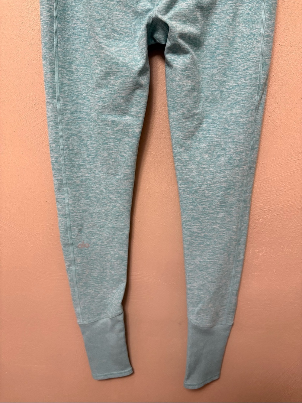 ALO High Waist Lounge Legging in Blue Quartz Heather Size Medium - Picture 7 of 10